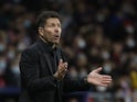 Atletico Madrid coach Diego Simeone on February 16, 2022