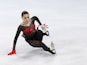 Kamila Valieva of the Russian Olympic Committee falls during her performance on February 15, 2022