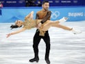 Lilah Fear and Lewis Gibson (GBR) compete in the mixed ice dance free dance during the Beijing 2022 Olympic Winter Games at Capital Indoor Stadium on February 14, 2022