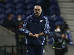 Lazio coach Maurizio Sarri on February 17, 2022