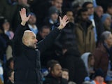 Manchester City manager Pep Guardiola reacts on February 19, 2022