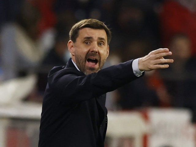 Dinamo Zagreb coach Zeljko Kopic on February 17, 2022