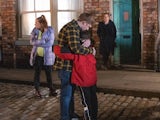 Chesney and Joseph on the first episode of Coronation Street on February 28, 2022