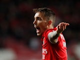 Alex Grimaldo in action for Benfica in January 2022
