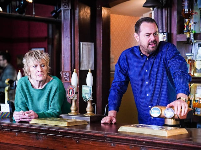 Shirley and Mick on EastEnders on February 28, 2022
