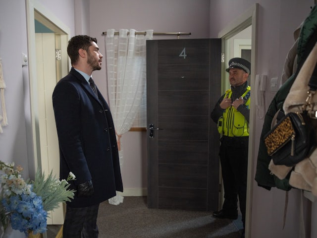 Adam on Coronation Street on March 4, 2022