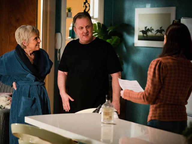 Jean and Harvey on EastEnders on March 1, 2022
