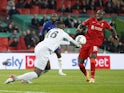 Chelsea's Edouard Mendy in action with Liverpool's Sadio Mane on February 27, 2022