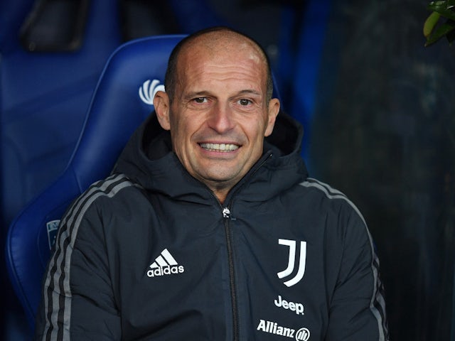 26 February 2022, Juventus manager Massimiliano Allegri