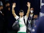 Novak Djokovic pictured at the Dubai Tennis Championships on February 24, 2022