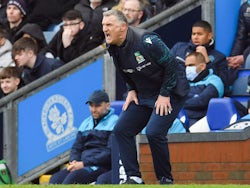 Blackburn Rovers manager Tony Mowbray on February 26, 2022
