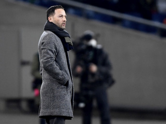 RB Leipzig coach Domenico Tedesco during the match on March 2, 2022
