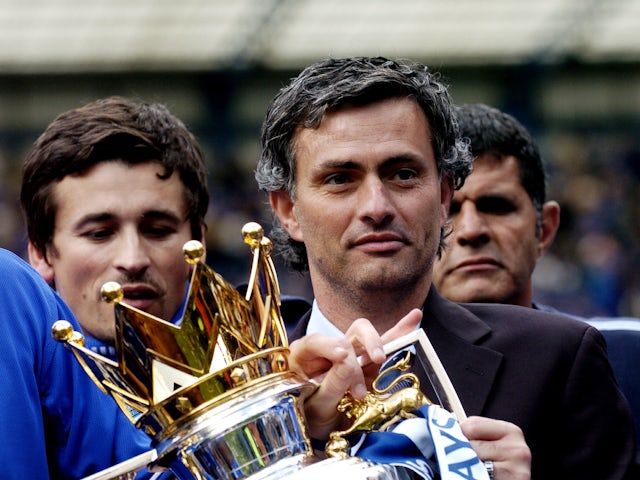 Jose Mourinho pictured as Chelsea manager in 2005