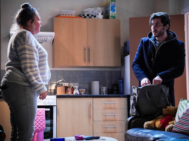 Karen and Gray on EastEnders on March 10, 2022