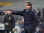 Inter Milan coach Simone Inzaghi reacts on March 1, 2022