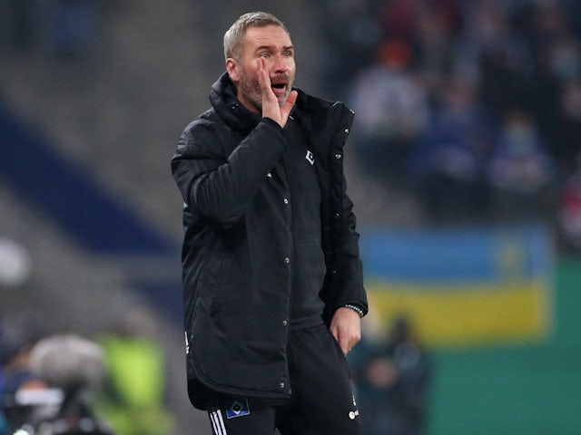 Huấn luyện viên Tim Walter của Hamburg SV vào ngày 2 tháng 3 năm 2022