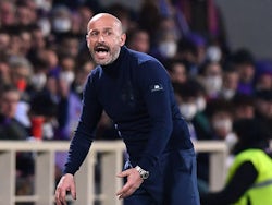 Fiorentina coach Vincenzo Italiano on March 2, 2022