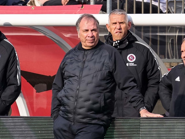 New England Revolution head coach Bruce Arena reacts during the second half against the FC Dallas at Gillette Stadium on March 5, 2022
