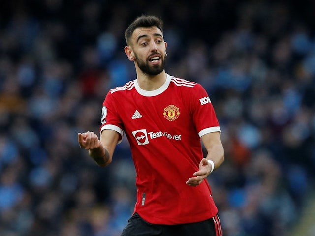 Manchester United's Bruno Fernandes pictured on March 6, 2022