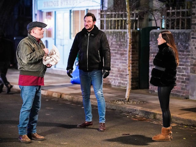 Billy, Martin and Stacey on EastEnders on March 22, 2022