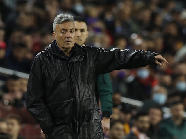 Galatasaray coach Domenic Torrent during the match on March 10, 2022
