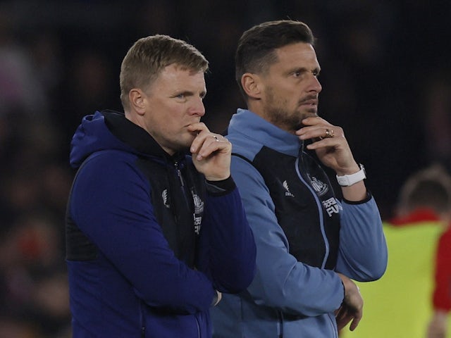 Newcastle United manager Eddie Howe during the match on March 10, 2022