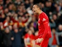 Joel Matip in action for Liverpool in February 2022