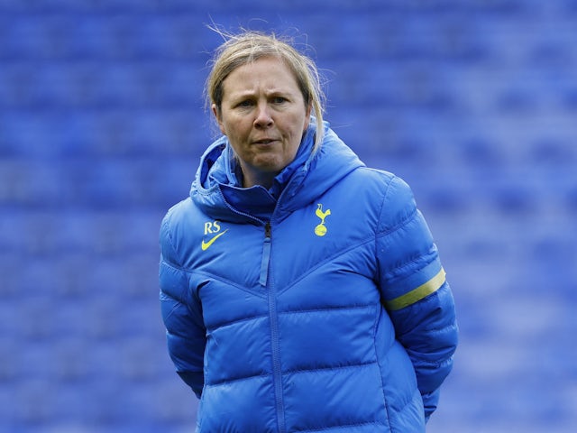 Tottenham Hotspur Women manager Rehanne Skinner is pictured on March 6, 2022