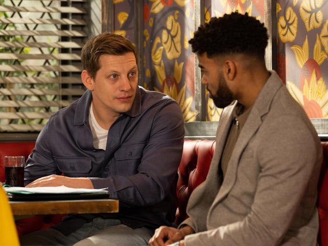 John Paul and Prince on Hollyoaks on March 23, 2022