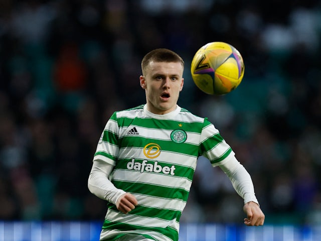 Ben Doak in action for Celtic in January 2022