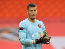 Dundee United's Benjamin Siegrist pictured in August 2020