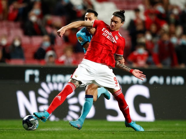 Benfica's Darwin Nunez in action on March 11, 2022