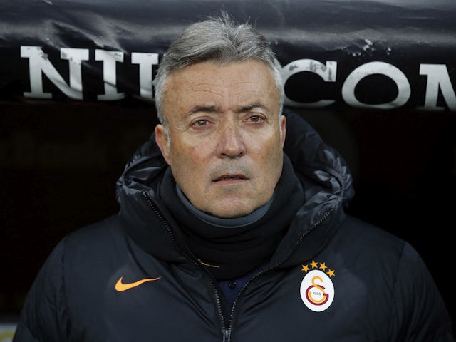Galatasaray coach Domenec Torrent before the match on March 13, 2022