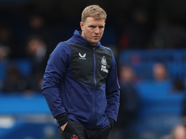 Newcastle United manager Eddie Howe looks dejected after the match on March 13, 2022