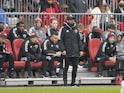 DC United head coach Hernan Losada watches the play during the first half against Toronto FC at BMO Field on March 19, 2022