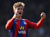  Crystal Palace's Joachim Andersen celebrates after the match on March 20, 2022