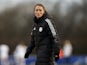 Leicester City Women manager Lydia Bedford before the match on March 12, 2022