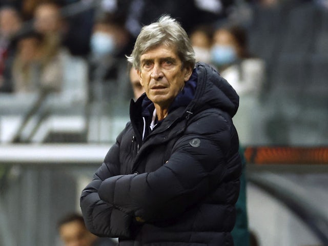 Real Betis coach Manuel Pellegrini on 17 March 2022
