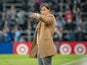 San Jose Earthquakes head coach Matias Almeyda points at forward Cade Cowell (44) to get ready to enter the game against Minnesota United in the second half at Allianz Field on March 19, 2022