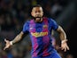 Memphis Depay in action for Barcelona in March 2022