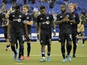 CF Montreal players leave the pitch after the match against Cruz Azul at Olympic Stadium on March 16, 2022