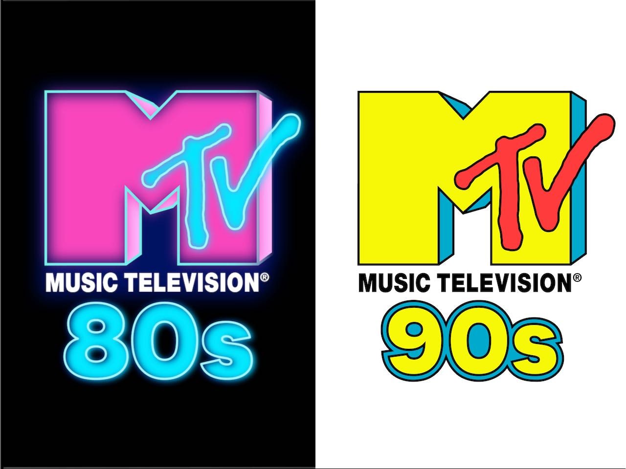 MTV 80s and MTV 90s logos - Media Mole