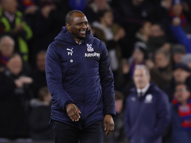 Crystal Palace manager Patrick Vieira after the match on March 14, 2022