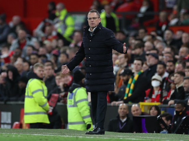 Manchester United interim manager Ralf Rangnick on March 12, 2022