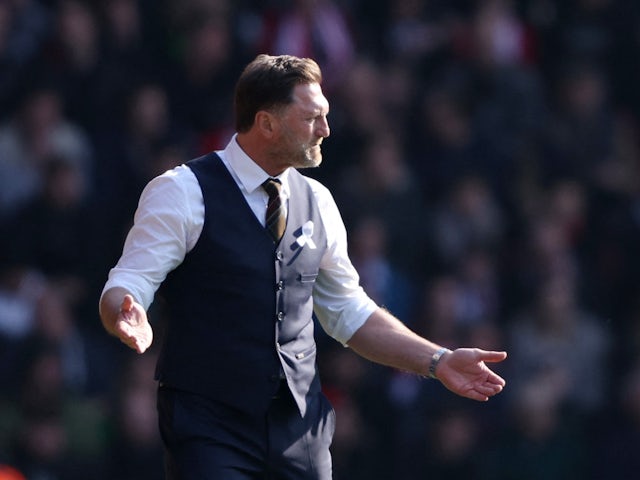 Southampton manager Ralph Hasenhuttl reacts on March 20, 2022