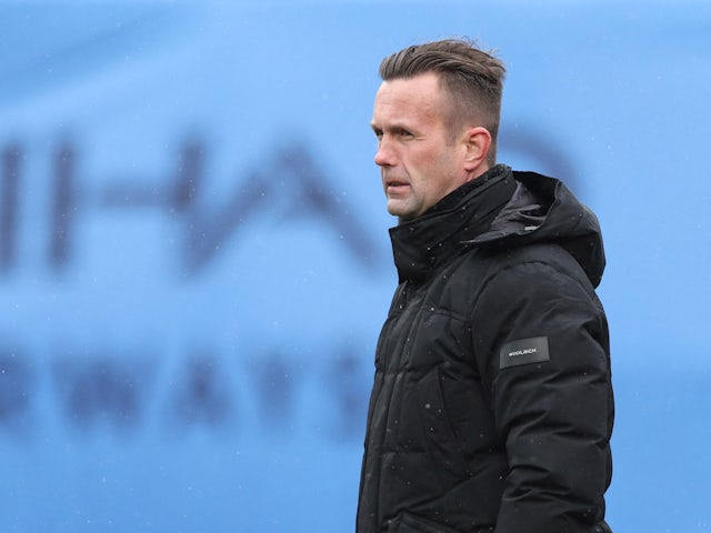 New York City head coach Ronny Deila in the first half of a MLS game against CF Montreal at Yankee Stadium on March 12, 2022