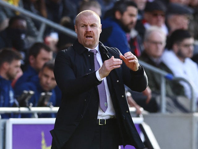 Burnley manager Sean Dyche on March 12, 2022