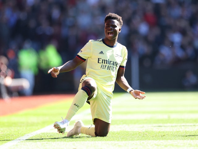 Arsenal's Bukayo Saka nominated for PL Player of the Month