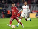 Bayern Munich's Lucas Hernandez in action FC Salzburg's Chukwubuike Adamu on March 8, 2022