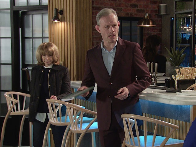 Gail and Nick on Coronation Street on April 1, 2022